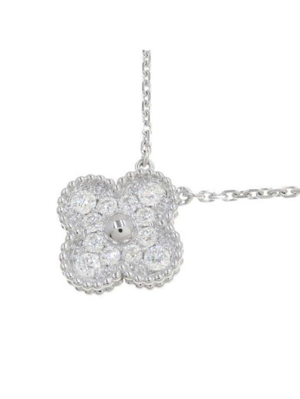 Van Cleef & Arpels Vintage Alhambra Necklace Diamond